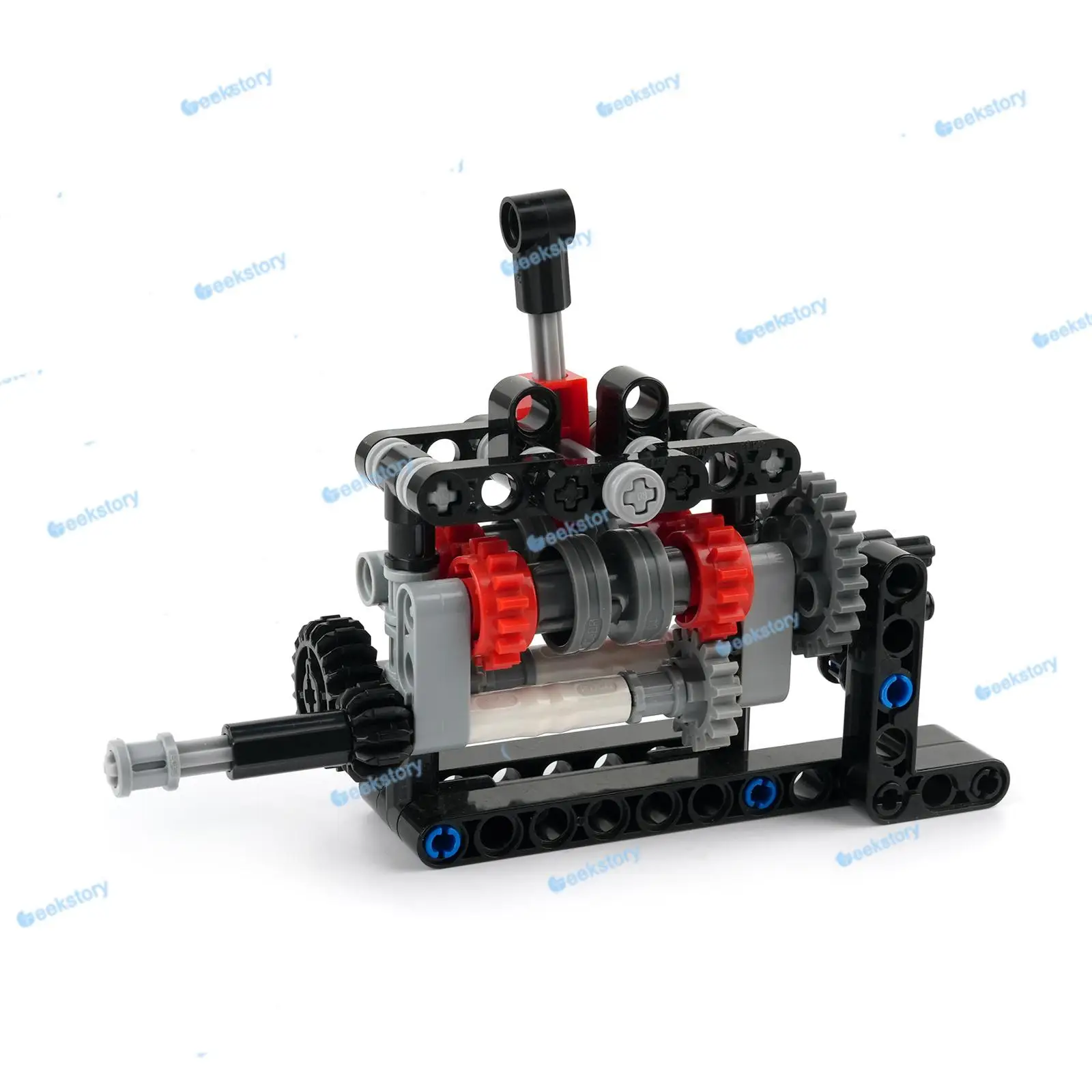 Transmisión de cambios de 4 velocidades MOC, piezas de bloques de construcción de alta tecnología, caja de cambios Compatible con Motor M 103739, funciones de potencia, juguetes de ladrillos