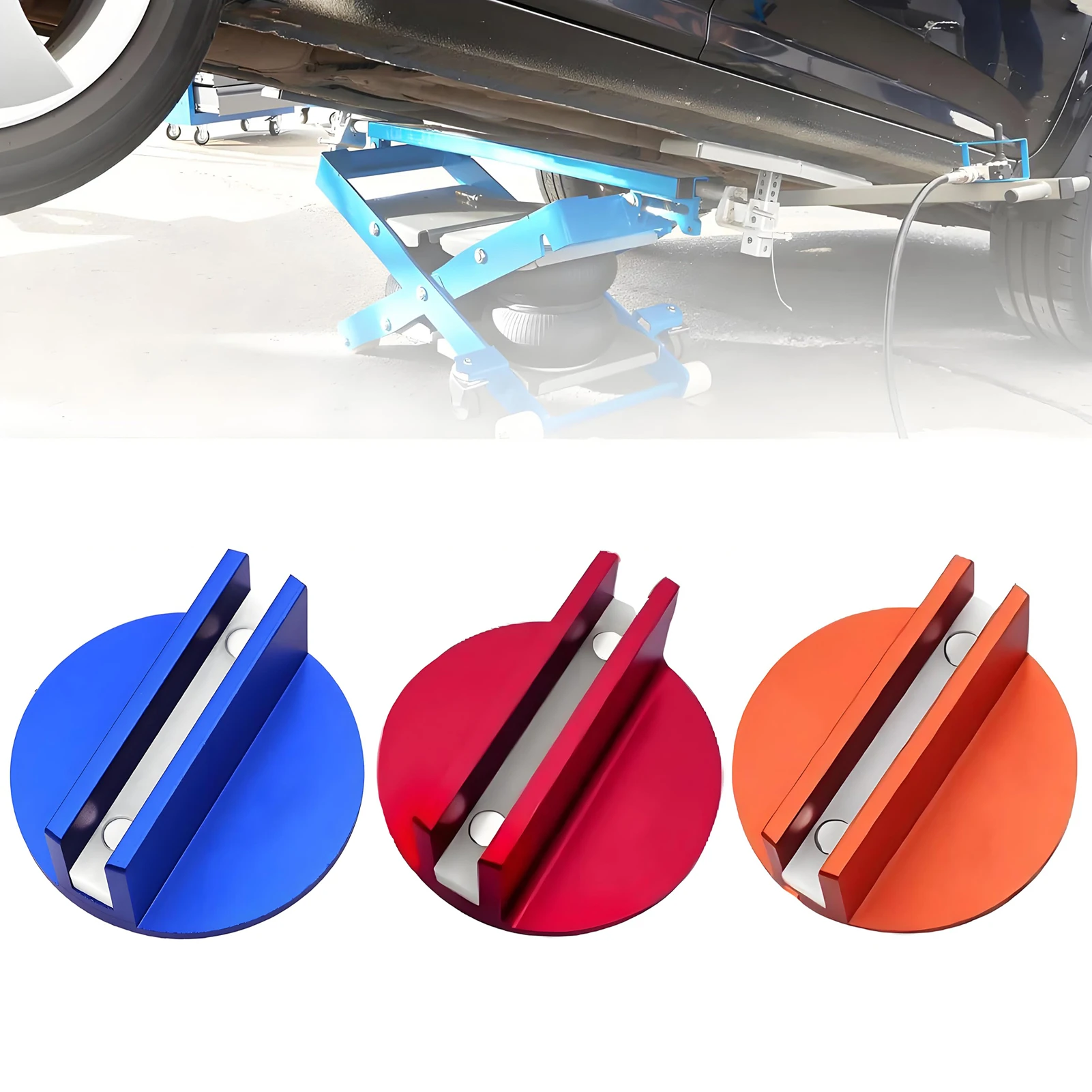 

Magnetic Pinch Weld Jack Pad Universal Weld Jack Adapter Lifting Frame Rail Protector for Most Model Cars