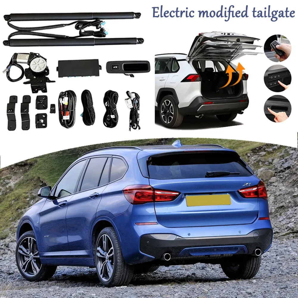 

Подходит для BMW X1 F48 2016-2022, модернизированный комплект задней двери, модифицированная система багажника, электрическая система подъемной двери, поддержка ног, пульт дистанционного управления