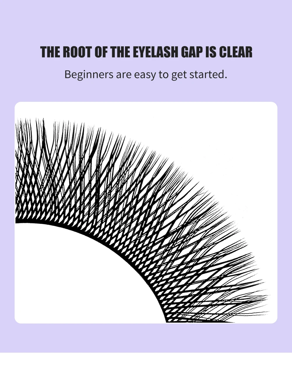 NATUHANA Y-förmige Wimpernverlängerung mit 3 geteilten Spitzen, schwarz, bunt, Y-Wimpern, vorgefertigte Volumenfächer, einzelne Wimpern, Make-up – Detail 7