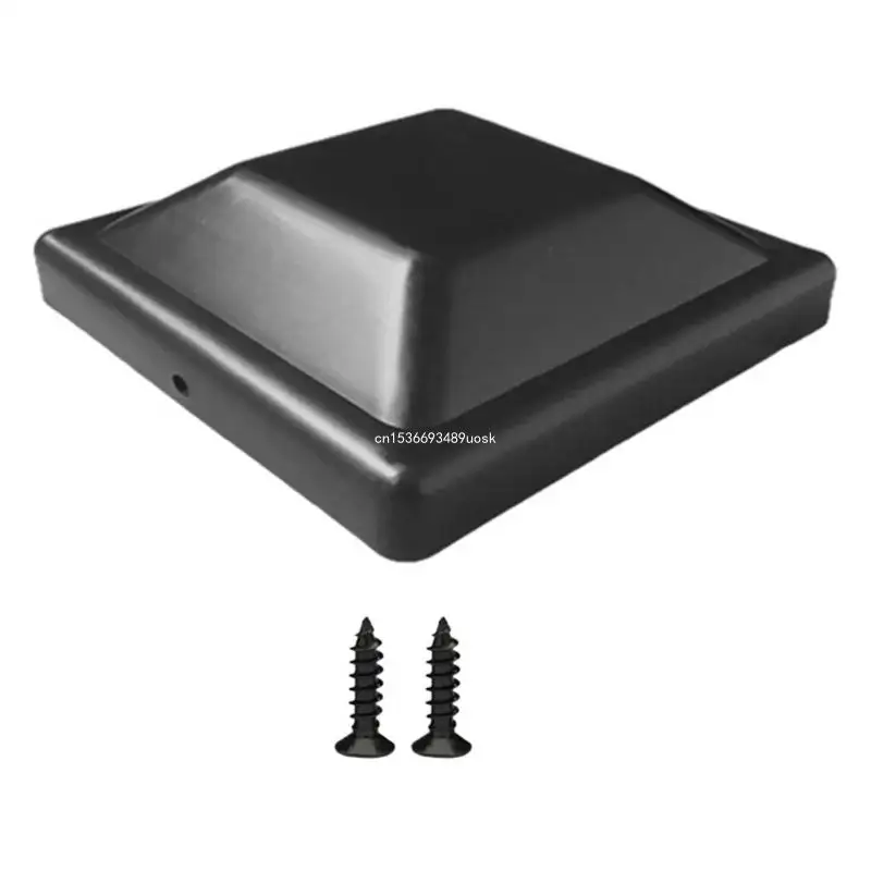Practical Black Plastic Post Caps Durable Black Plastic Post Caps for Enhancing Outdoor Pillars Durability