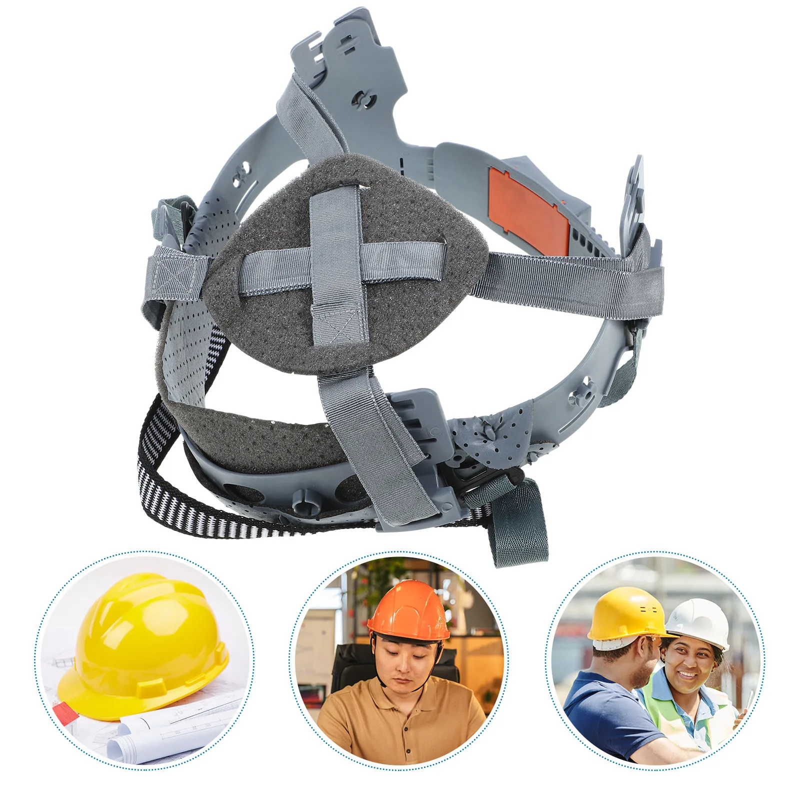 Inserção de suspensão de segurança ajustável de 4 pontos para substituição de forro de capacete para ajuste confortável e proteção respirável em