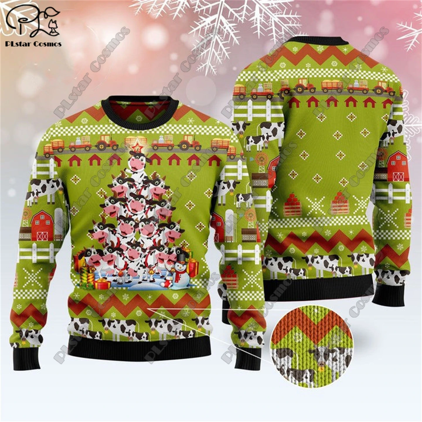 New 3D Printed Animal Custom Series Cute Christmas Pattern brutto maglione Street Casual Winter felpa S-1