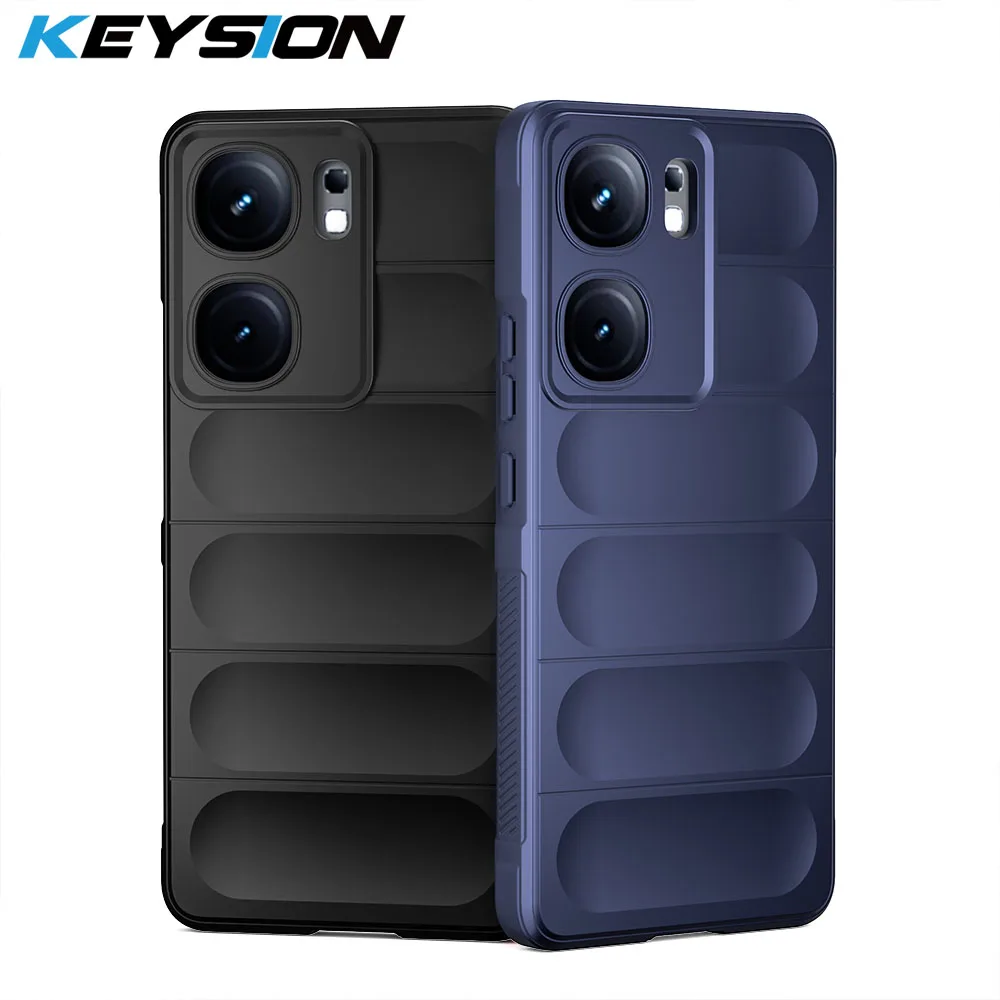 KEYSION Shockproof Case for IQOO Neo9 Pro Neo 8 Pro 7 SE Anti-skid Soft Silicone Phone Back Cover for IQOO Neo 8 Pro Neo 9 Pro