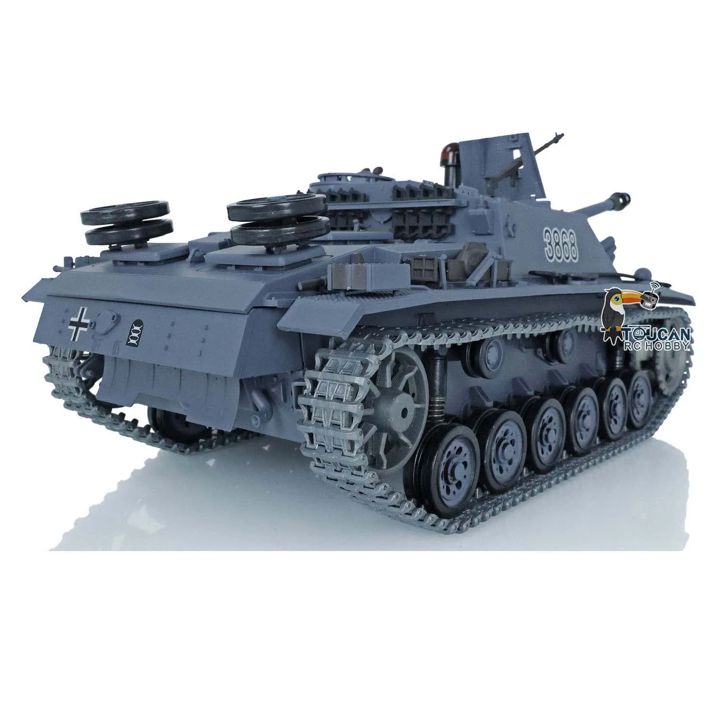 Heng long jadpanther stug iiiタンク、金属トラック、ギアボックスホイール、オハシのおもちゃ、7.0アップグレードされたタンク、rtr rc、3869、3868、1:16