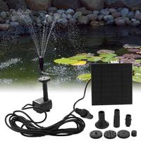 Mini Solar Panel Water Pump 4 Nozzles DIY Solar Fountain Pump DC Brushless 200L/H Solar Water Fountain Fish Tank