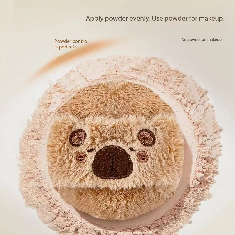 라이프 걸스 귀여운 부드러운 플러시 파우더 퍼프 루즈 파우더 세팅 부드러운 플러시 편안한 피부 친화적인 두꺼운 파우더 퍼프