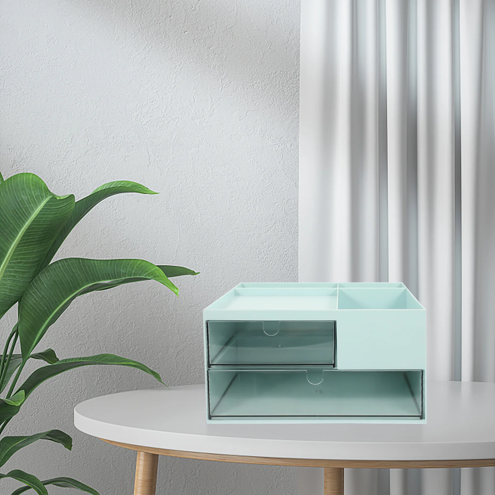 

Desk Box Drawer Style Storage Modern Stationery Holder For Home Office Tabletop Organizer Small Desktop Storage