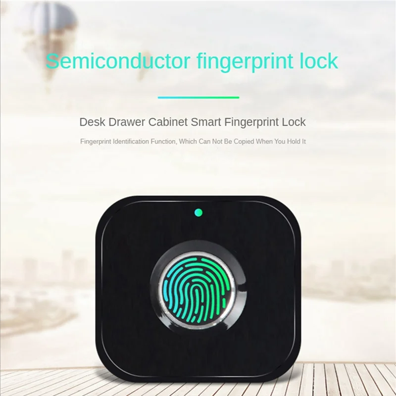 Cerradura biométrica portátil A003 con huella dactilar, almacenamiento de archivos de privacidad, cerradura electrónica sin llave, protección de seguridad residencial