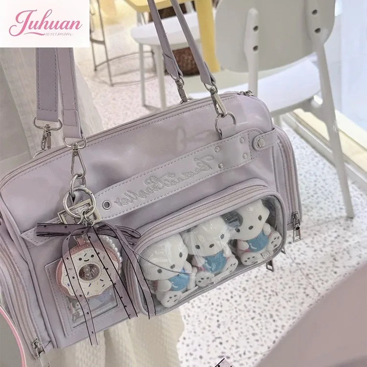 اليابانية الأصلية LtaBag حمل حقيبة المرأة تنوعا الغذاء الصغيرة سعة كبيرة شفافة بوسطن حقيبة كتف محمولة الإناث