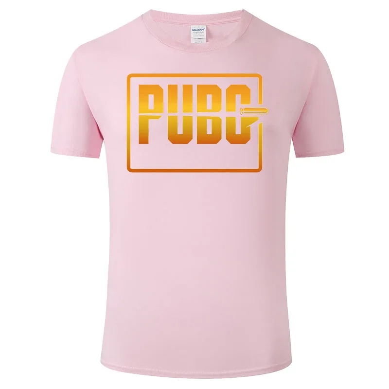Saf pamuk yuvarlak boyun PUBG baskı ile yeni trendy erkek yaz kısa kollu t-shirt, basit ve rahat, çok yönlü H22