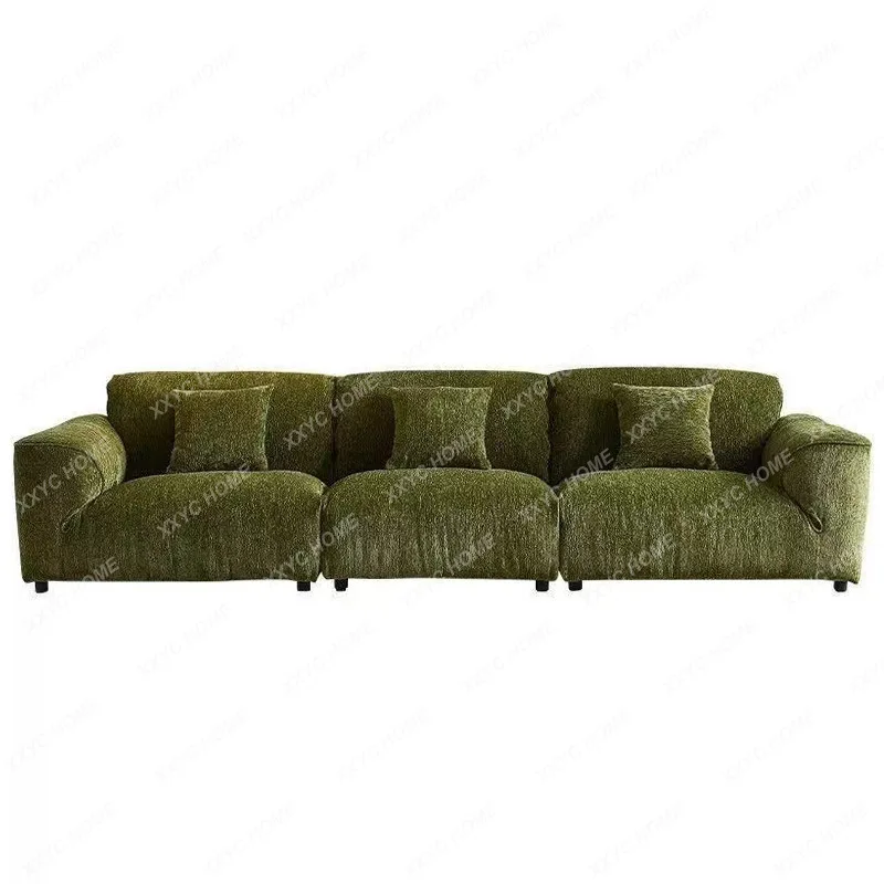 

Q Grande sofa minimalist fabric sofa Small apartment straight row sofa