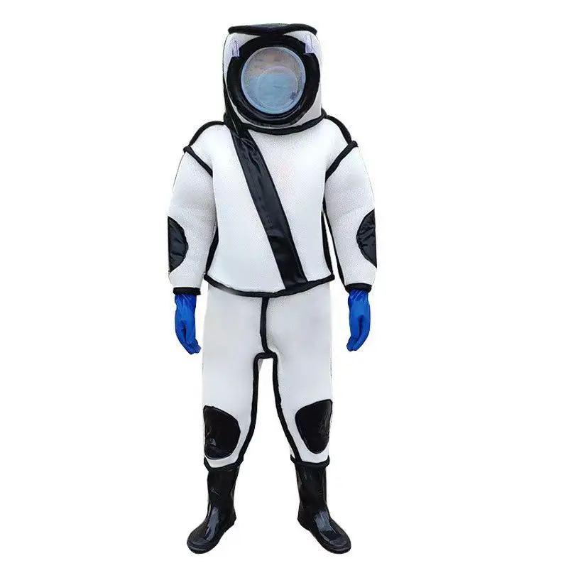 One Piece Breathable Beekeeping Suit with Veil Frame Anti Bee Sting Protective Clothing