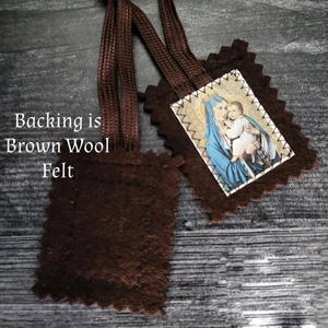 Group Church emblems Prayer, Baptism Communion Sacraments, Our Lady of the Monte Carmel and Sacred Heart of Jesus, Scapular Present, 5 pcs/lot 10 Main Sales Memories of Communion - №4