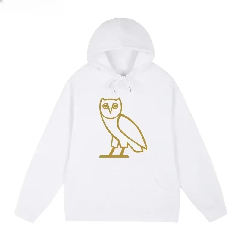 2025 패션 트렌드 브랜드 Y2K 여성 남성 후드티 드레이크 덕 앨범 에그 랩 힙합 심플 올빼미 패턴 후드 스웨트셔츠