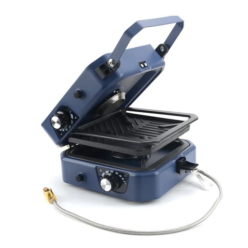 Camping Kitchen Stoves Foldable  Portable  Camping Gas Stove Stainless Steel Outdoor Camping  Cooking  Windproof 2 Burner Stove