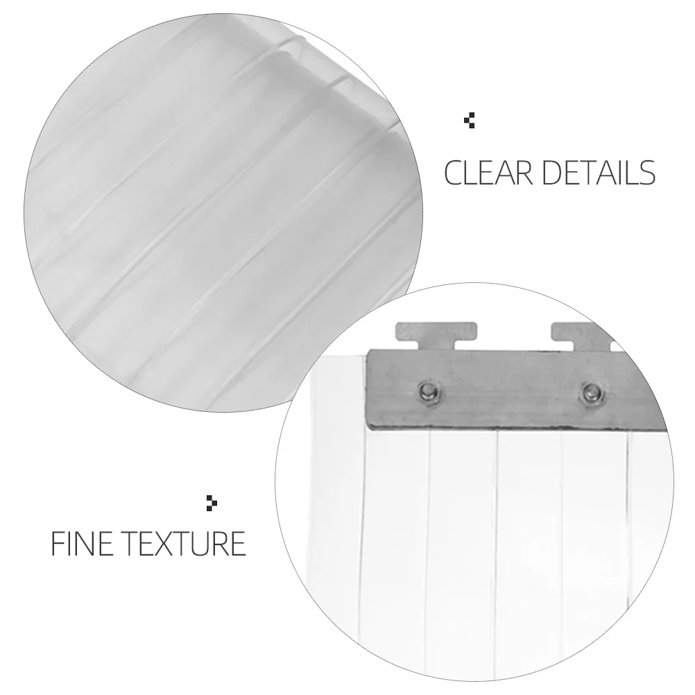 

Plastic Door Strip Curtain Stainless Steel Reinforced For Commercial Supermarket Warehouse Cooler Freezer Doorway Air