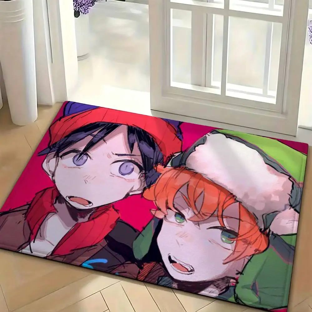 Kyle Stan S-South Park Cartma Floor Mat Soft Non Slip for Entry Door Bathroom Indoor Home Decorative Carpet