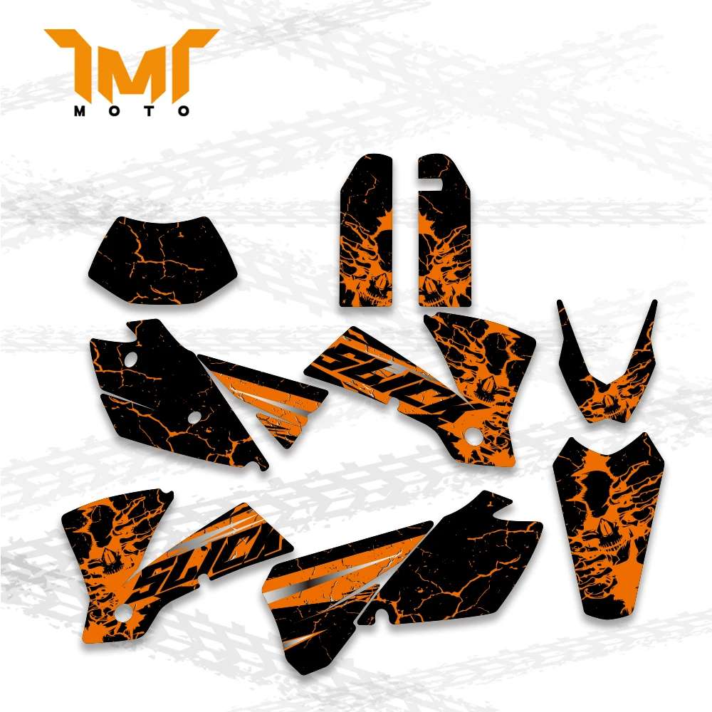 NEW GRAPHICS & BACKGROUNDS DECALS For KTM 125 200 250 300 400 450 525 EXC 2004 Motorcycle Personality Decoration