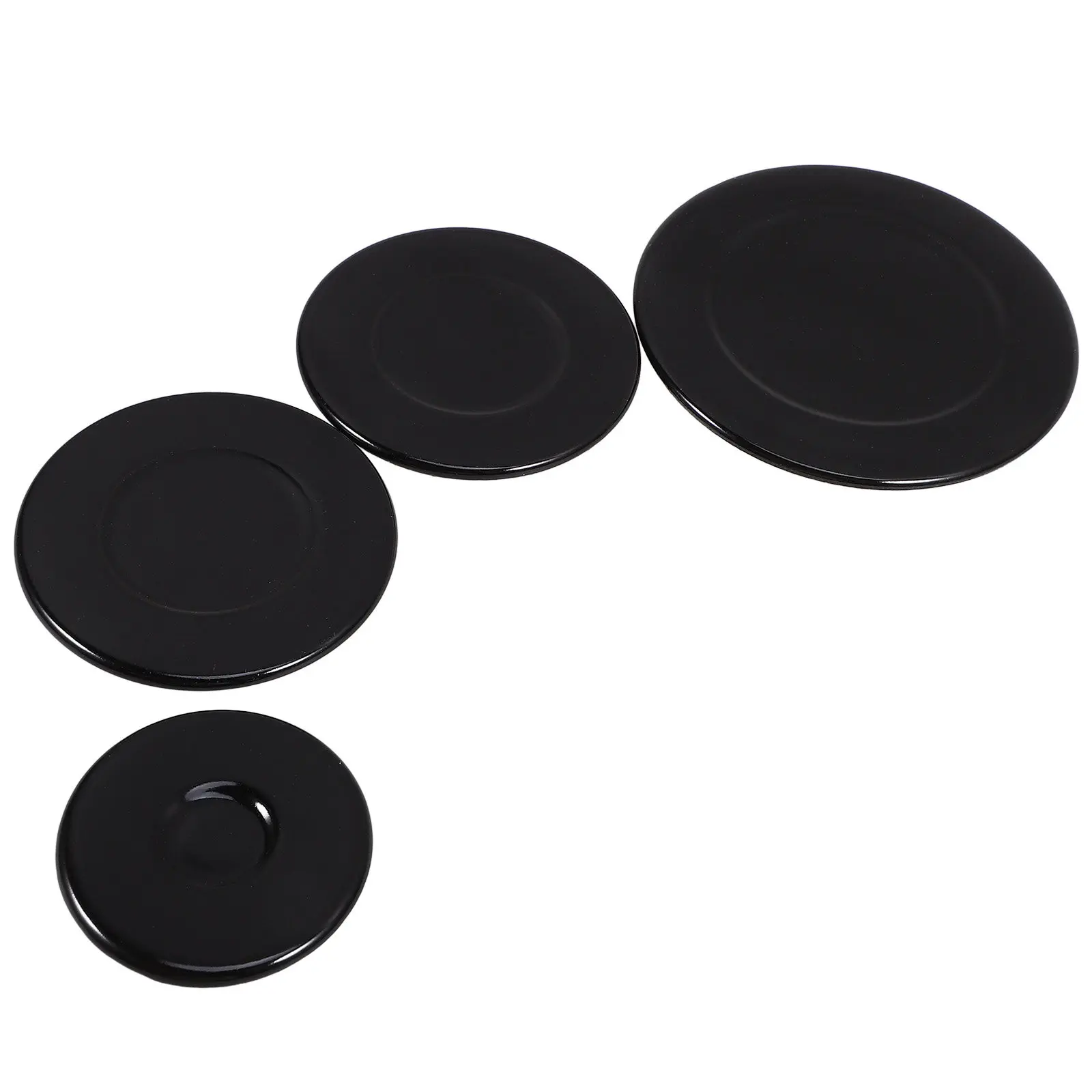 4Pcs Gas Stove Burner Heads Replacement Caps Efficient Flame Caps Kit for Gas Range Burners Kitchen Stove Head Supplies