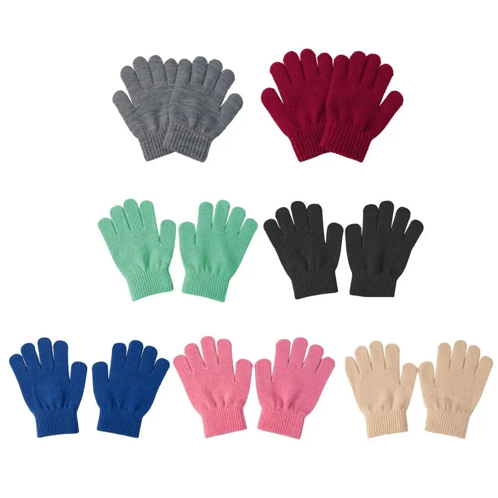 

Детские перчатки, зимние перчатки с длинными пальцами, милые теплые ветрозащитные перчатки, детские перчатки для детей 4-8 лет, перчатки для мальчиков и девочек