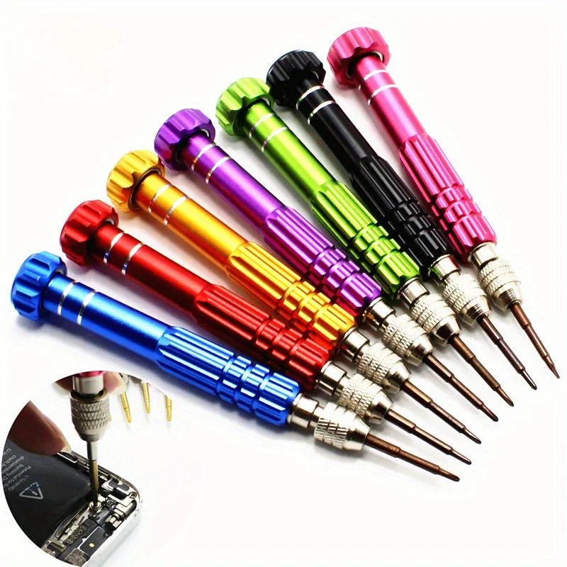 

2Pcs Aluminum Precision Pen Screw Driver Screwdriver Set Repair Tools Kit for Cell Phone Hand Tool Set Phillips Screwdriver