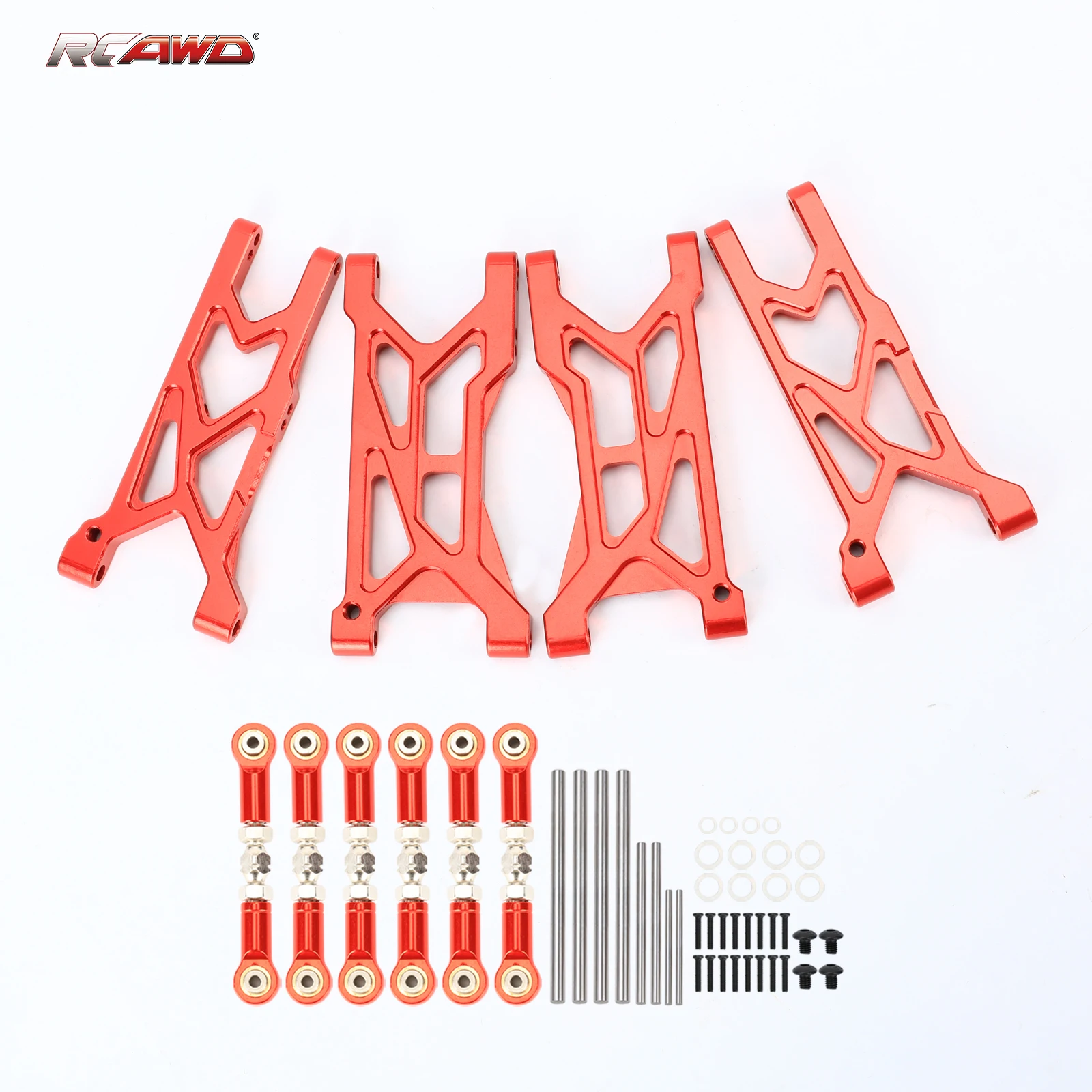 RCAWD Front Rear Suspension Arms and Tie rods for 1/10 ARRMA GRANITE VORTEKS 3s Mega upgrade part