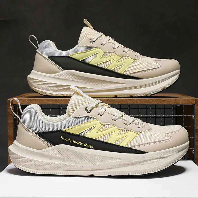 2026 Spring/Summer Couple's Wide-Fit Running Shoes, Men's Lightweight Running Sneakers, Women's Large-Size Wide-Toe Shoes, Jogging Shoes