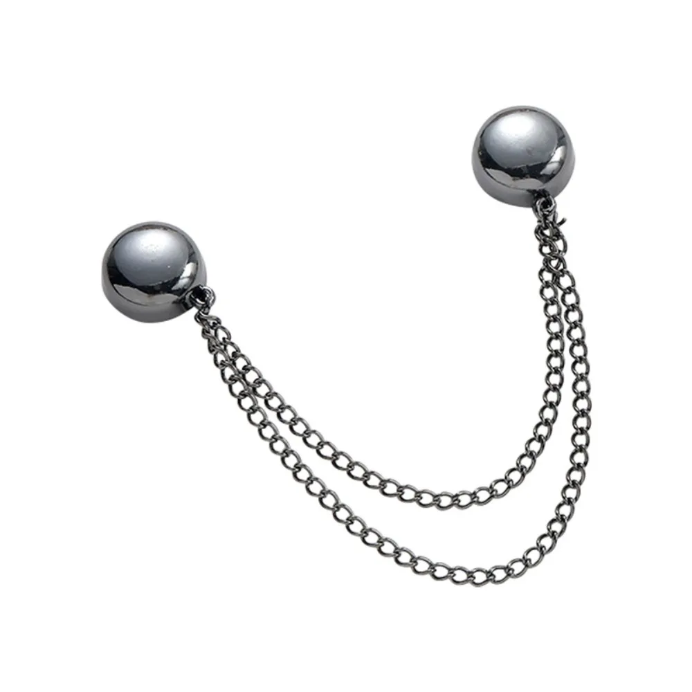 

Multi-Function Magnetic Clothing Clip Metal Button Leg Cuff Fixing Pin Waist Buckle Non-hole Tassel Chain Cuff-link Skirts