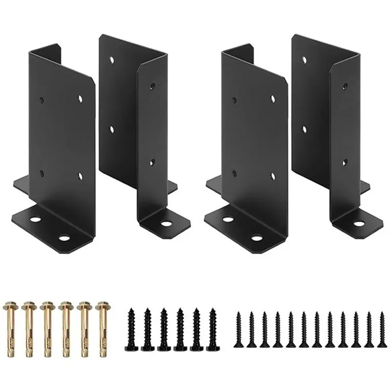 A96K-Adjustable Deck Post Anchor Base Brackets Fit 2X4 4X4 6X6