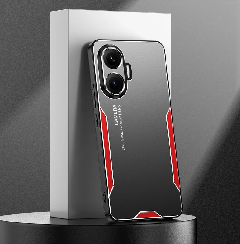 Für Poco F7 Fall Metall Aluminium Schutz Objektiv Frost Verhindern Fingerabdrücke Metall + TPU Abdeckung Für Poco F7 – Detail 12