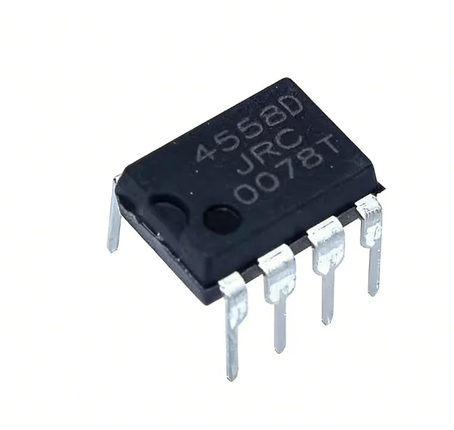 10PCS JRC4558D DIP-8 Op Amp Integrated Circuit IC IP New 4558 4558D DIP 8-Pin for Electronics Projects