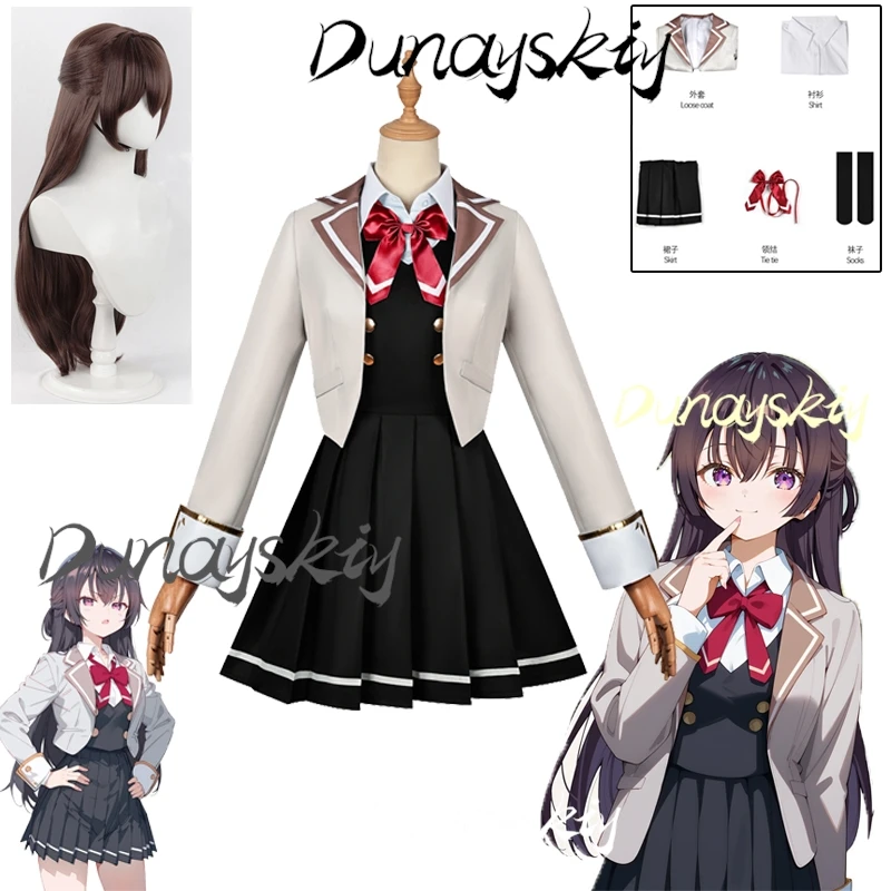 Yuki Suou Cosplay Costume Wig Anime Alya Sometimes Hides Her Feelings in Russian School Uniform Suit For Women Girl Customized