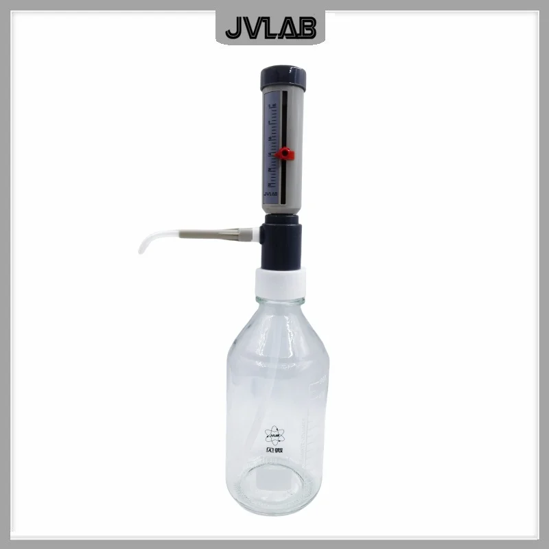 

Lab Bottle Top Dispenser Economic Dispenser Sleeve Type 5-25 ml Adjustable Liquid Adder Semi-automatic Liquid Dispenser