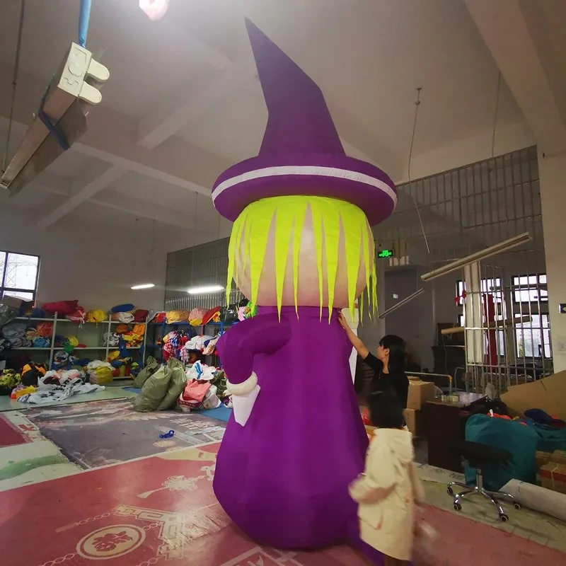 Opblaasbaar luchtmodel Pompoen Heks Schedel Spin Ghost Boog Deur Hoofd Ghost Festiva