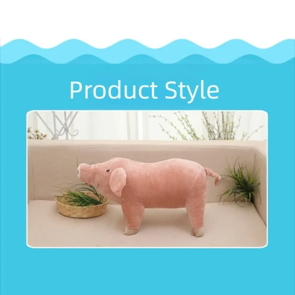 Niedliche beruhigende Plüsch-Schwein-Puppe, simuliertes 25/40/50 cm großes Umarmungskissen, Plüsch-Spielzeug für Kinder und Mädchen, Geschenk