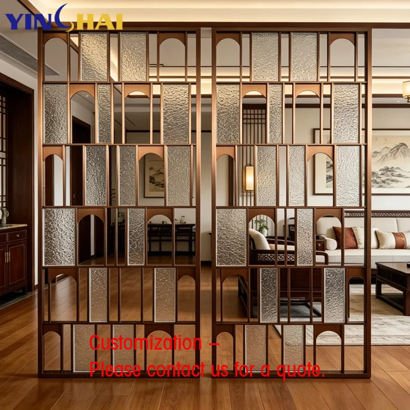 custom.Living Bedroom Partitions Glass Ceiling Room Screens Sound Dividers Restaurant Screen Divider Lattice Designs Mount