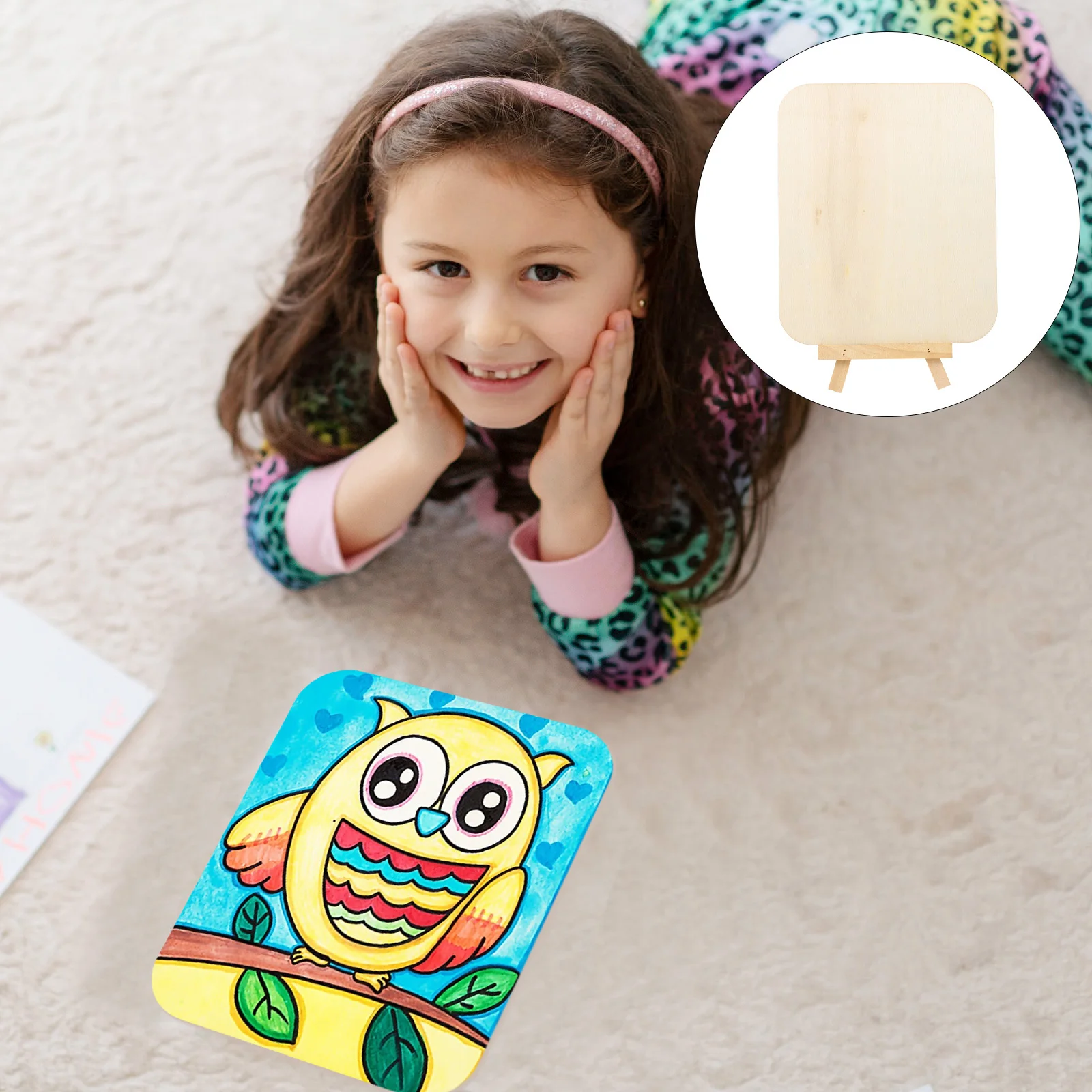 5 مجموعات من لوحات الرسم الخشبية للأطفال، لوحات جرافيتي ذاتية الصنع، فئة فنية، ممارسة الرسم، تطوير الإبداع، تعلم الألوان #4