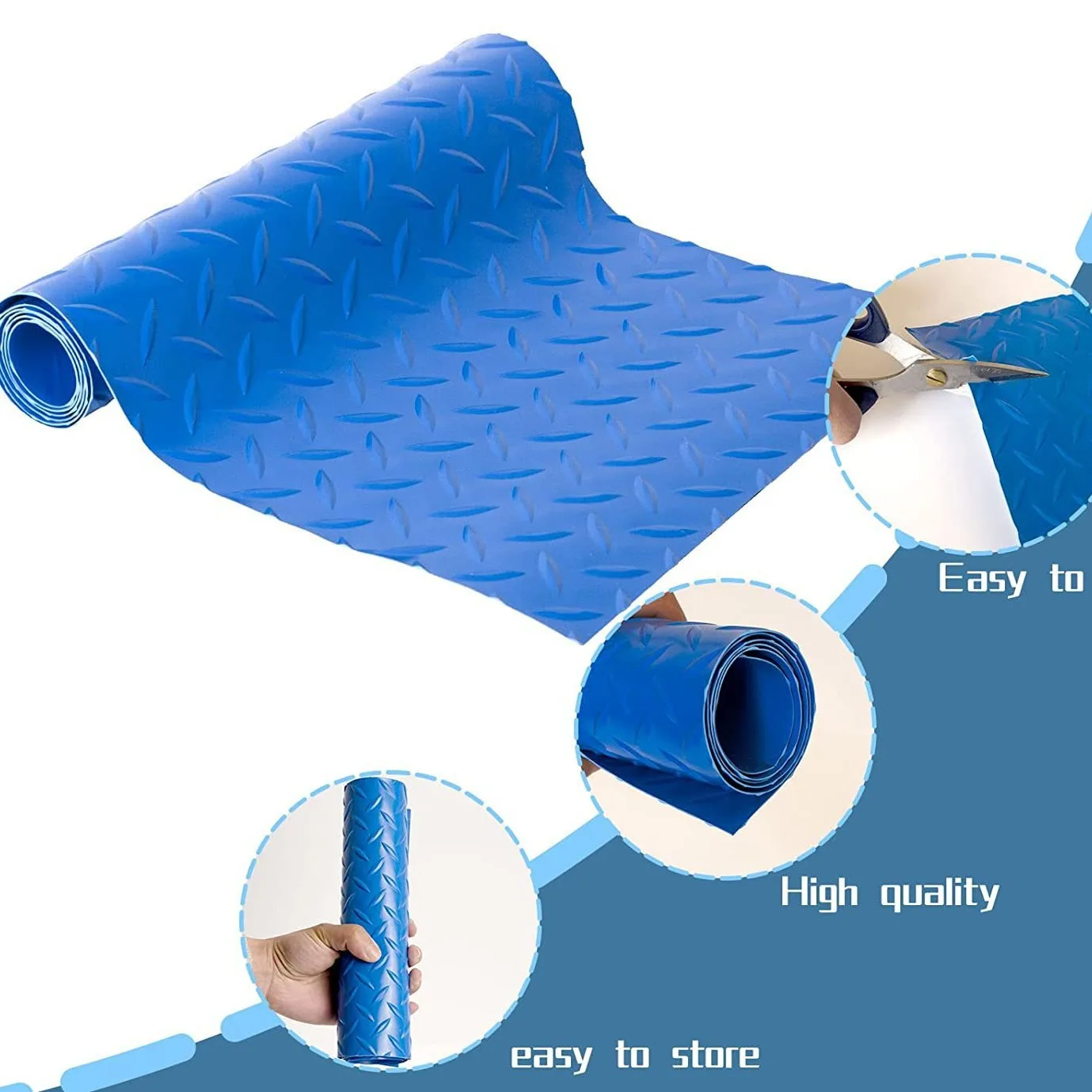 Pool Stair Mat  Pool Ladder Pad Easy To Cut PVC Swimming Pool Step Mat with Non-Slip Texture for Household