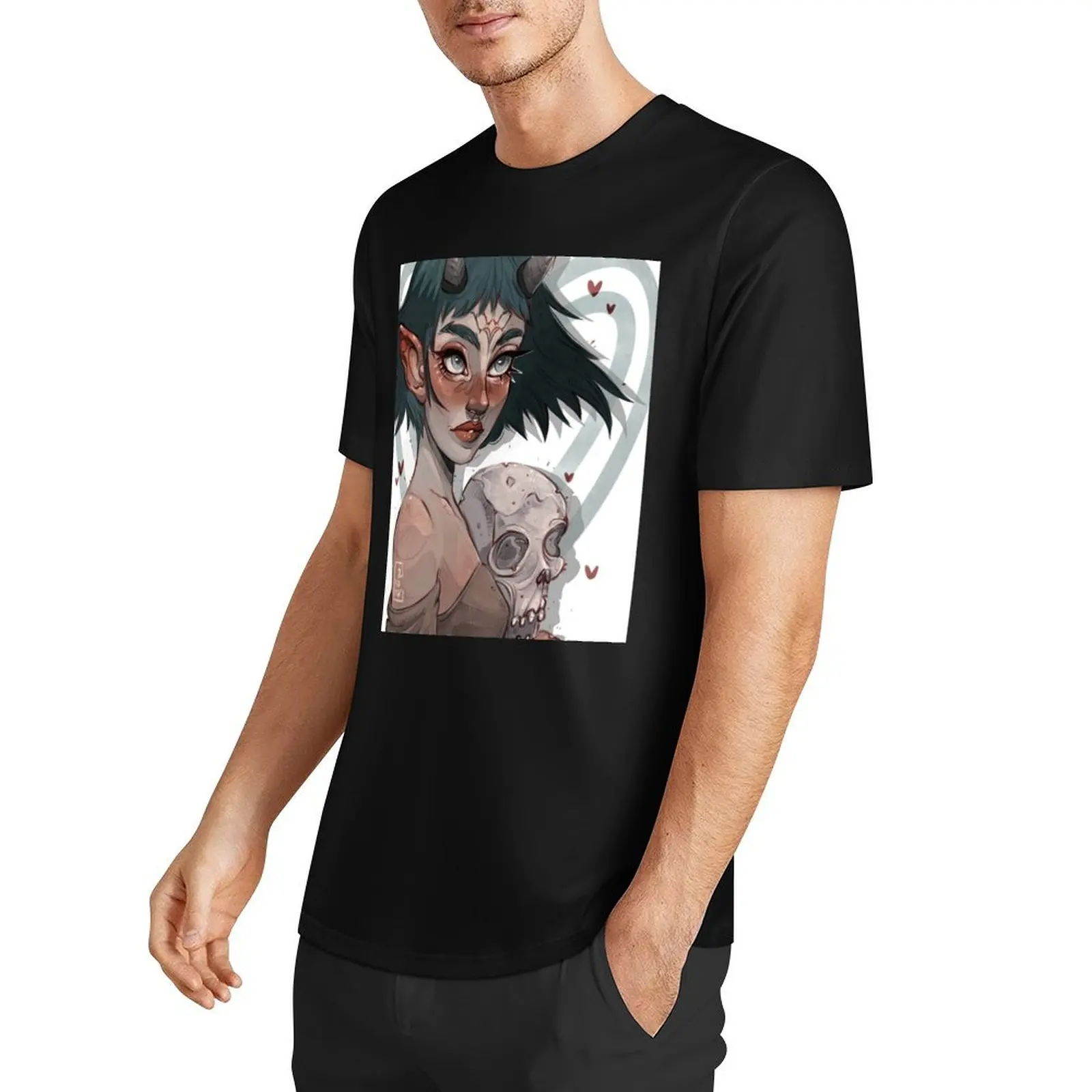 HALLO T-Shirt customs summer top cute tops anime stuff mens graphic t-shirts