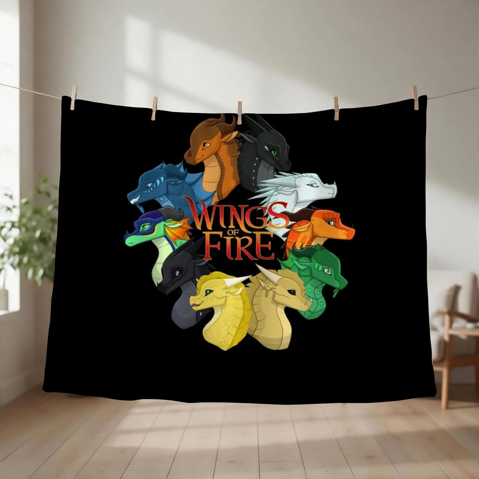 Wings of Fire Classic Throw Blanket couch cozy soft plush fuzzy picnic outdoor blanket