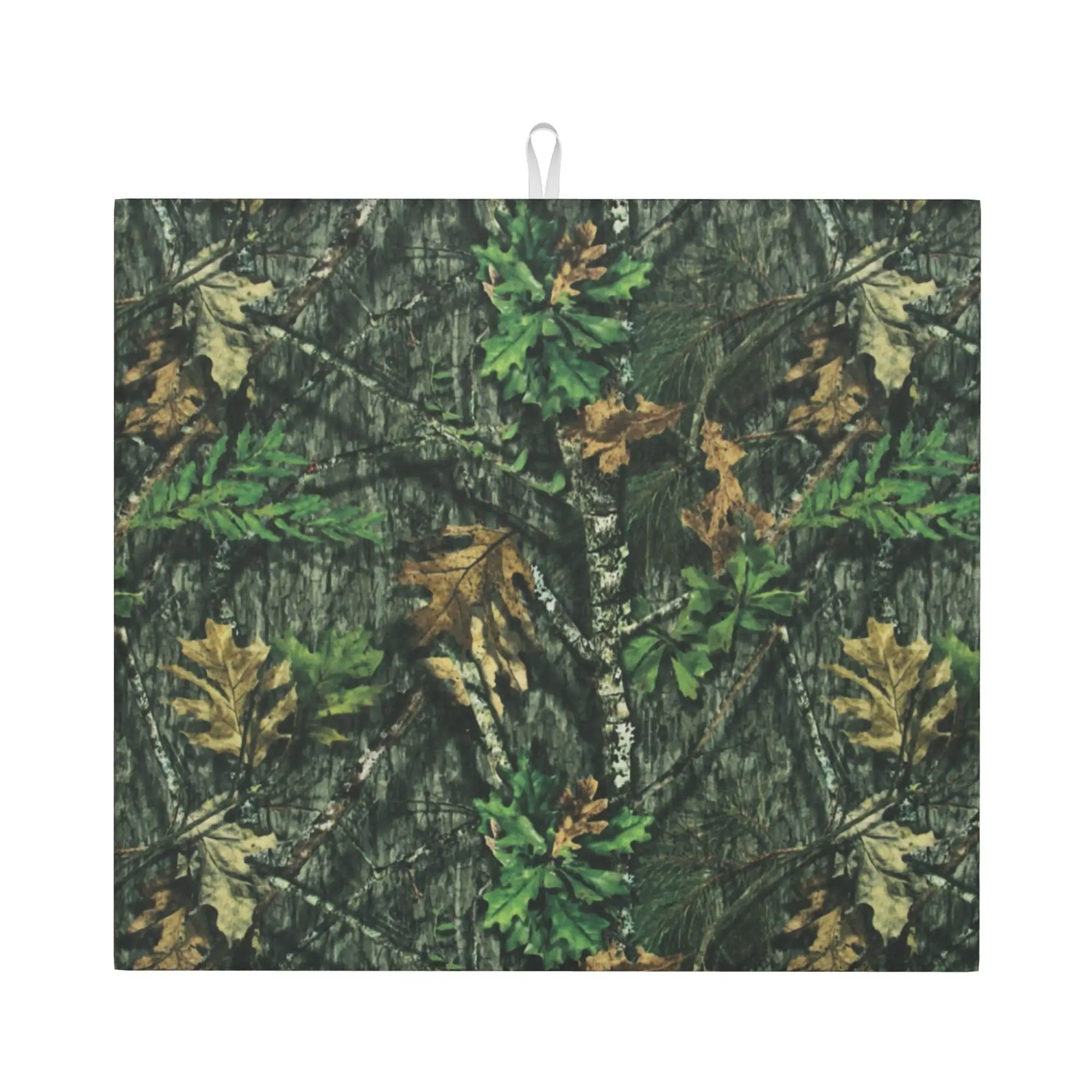 Drying Mat For Kitchen Mossy Oak Obsession Turkey Hunting Camo Barware Tableware Camouflage Washable Kitchen Sink Drying Pad