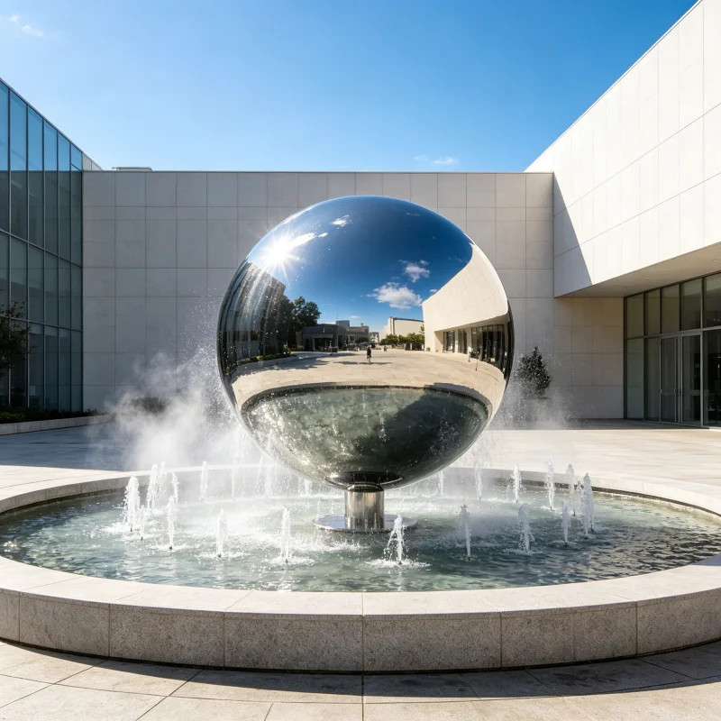 1100mm 110cm Diameter 1.5mm Thick 304 Stainless Steel Mirror Polished Hollow Sphere Courtyard lobby garden lawn decorative balls