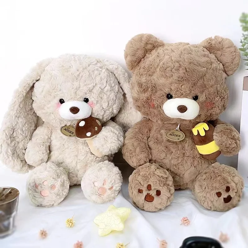 16/23/31cm weich gefüllt fluffly Vertrauen Kaninchen Plüsch tier Kawaii Stofftier Hasen puppen Cartoon Mädchen Umarmung Kissen Kinder Geschenk