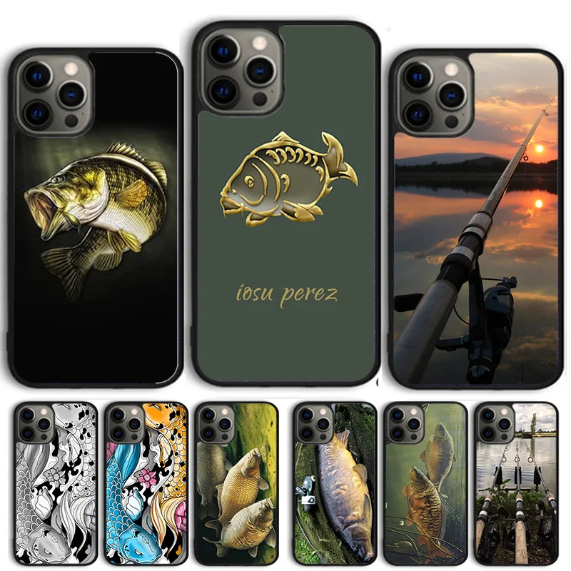 Koi carp fish japanese floral cherry Phone Case Cover For iPhone 15 16 14 13 12 Pro Max mini 11 Pro Max XS X XR Plus