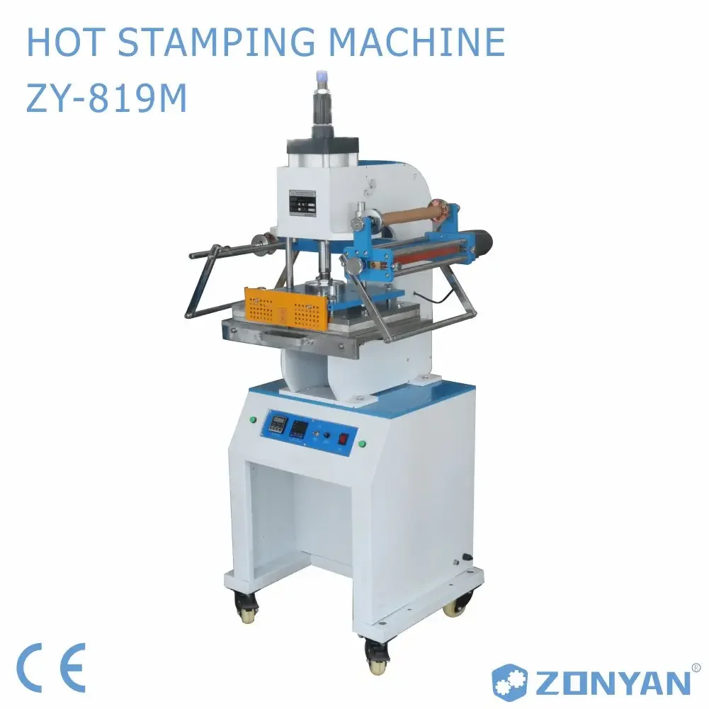 paper,leather and plastic hot foil stamping machine for glass bottle, pneumatic hot stamping printing machine, bronzing machine