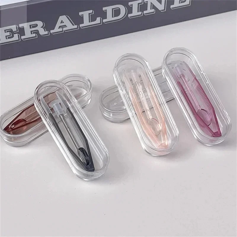 1-3PC Contact Lens Tweezers Wear Tools Transparent Large Long Clamp Rod Set Small Contact Lenses Tweezers