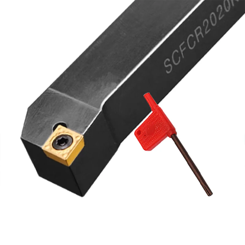 1ชิ้น SCFCR1616H09 SCFCR1212H06 SCFCR2020K09 SCFCR3232P12 SCFCR2525M12เครื่องมือกลึงภายนอก scfcr scfcl ที่วางเครื่องตัด mesin bubut CNC