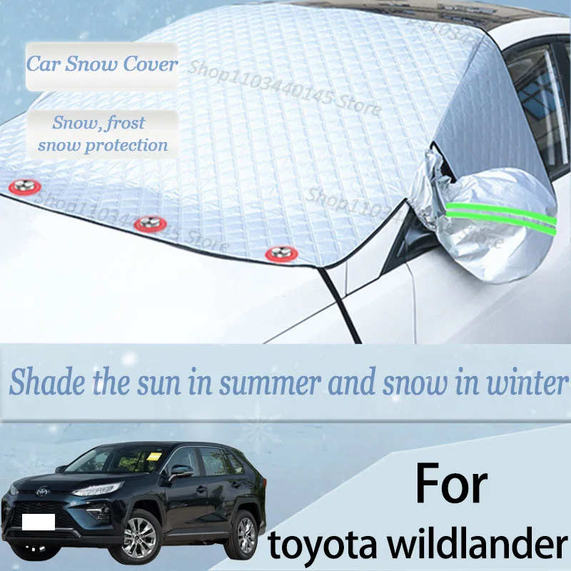 For toyota wildlander car Snow Windscreen, Snow, Frost, Dust and UV Visor, Winter car clothing, thick magnetic