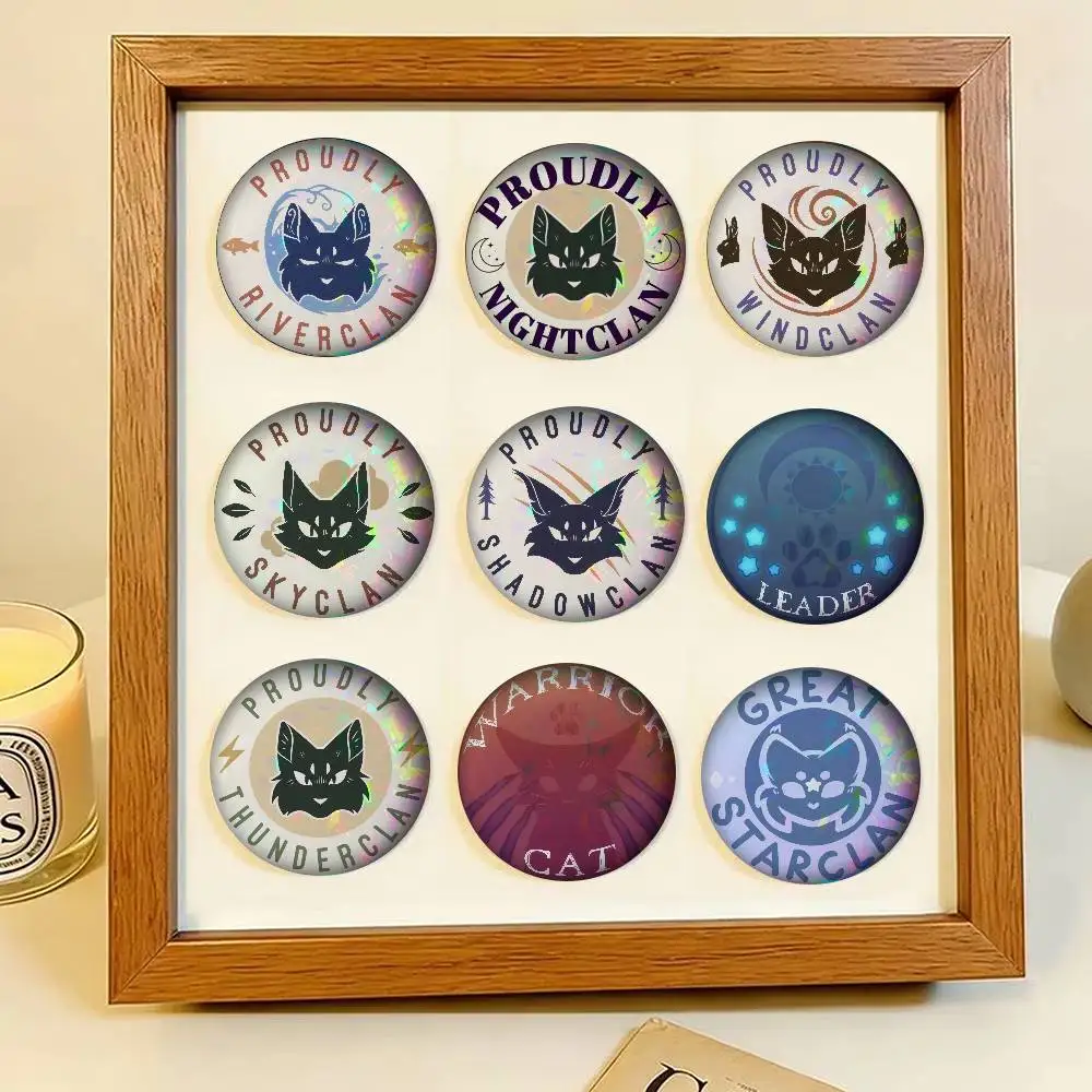 Nouvelles épingles à bouton souples en fer blanc créatives, motif chats guerriers laser, icônes animales, broches, badges de revers et accessoires pour sacs à dos